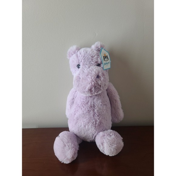 Jellycat Other - NEW NWT Jellycat Plush Medium Bashful Hippo Lilac Purple A10164 12"